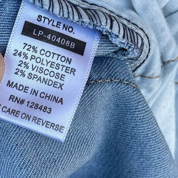 UNIQ BY LITZ Wide-Leg Bellbottom Star Jeans Blue size 30 - Picture 13 of 14